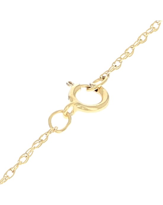Diamond Halo Drop Necklace in Yellow Gold